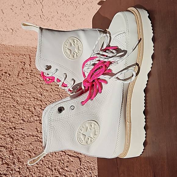 Converse chuck taylor sneakers high top leather size men 7.5 women 9 - Picture 9 of 15